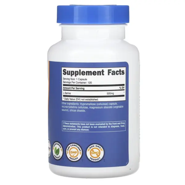 Nutricost L-Serine 500 mg Capsules